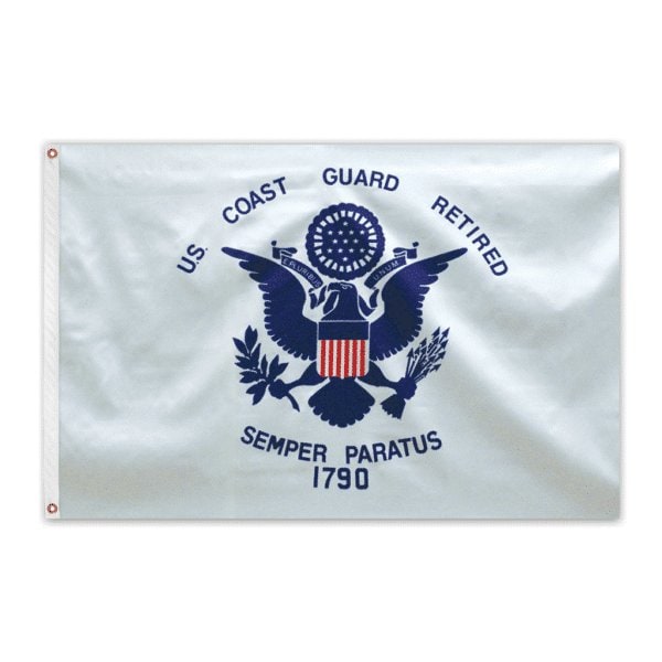US Coast Guard Retired Outdoor E Poly Flag 3'x5'